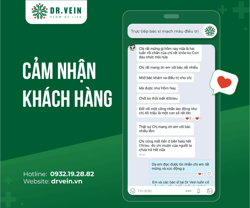 Điều trị suy giãn tĩnh mạch bằng laser nhưng vẫn đau mỏi 